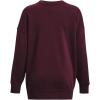 imageUnder Armour Womens Rival Fleece Oversized Crew600 Dark Maroon   White