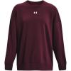 imageUnder Armour Womens Rival Fleece Oversized Crew600 Dark Maroon   White