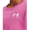 imageUnder Armour Womens Rival Fleece Oversized Crew659 Pink Edge  White  White