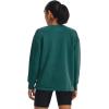 imageUnder Armour Womens Rival Fleece Oversized Crew722 Coastal Teal   White