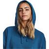 imageUnder Armour Womens Rival Fleece Oversized Hoodie426 Varsity Blue   White