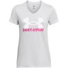 imageUnder Armour Womens Tech Marker Solid Short Sleeve T Shirt014 Halo Gray   White