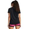 imageUnder Armour Womens Tech Short Sleeve V Neck001 Black   White