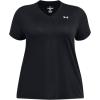 imageUnder Armour Womens Tech Short Sleeve V Neck001 Black   White