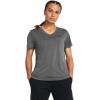 imageUnder Armour Womens Tech Short Sleeve V Neck025 Castlerock   Black