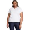 imageUnder Armour Womens Tech Short Sleeve V Neck100 White   Black