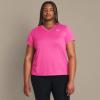 imageUnder Armour Womens Tech Short Sleeve V Neck652 Rebel Pink   White