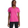 imageUnder Armour Womens Tech Short Sleeve V Neck652 Rebel Pink   White