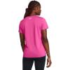 imageUnder Armour Womens Tech Short Sleeve V Neck652 Rebel Pink   White