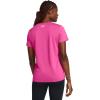 imageUnder Armour Womens Tech Short Sleeve V Neck652 Rebel Pink   White