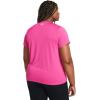 imageUnder Armour Womens Tech Short Sleeve V Neck652 Rebel Pink   White