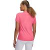 imageUnder Armour Womens Tech Short Sleeve V Neck672 Super Pink   White