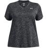 imageUnder Armour Womens Tech Twist Short Sleeve V Neck001 Black   White