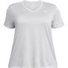 imageUnder Armour Womens Tech Twist Short Sleeve V Neck014 Halo Gray  White  White