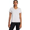 imageUnder Armour Womens Tech Twist Short Sleeve V Neck014 Halo Gray  White  White
