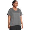 imageUnder Armour Womens Tech Twist Short Sleeve V Neck025 Castlerock   Black