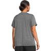 imageUnder Armour Womens Tech Twist Short Sleeve V Neck025 Castlerock   Black