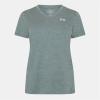 imageUnder Armour Womens Tech Twist Short Sleeve V Neck348 Silica Green   White