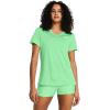 imageUnder Armour Womens Tech Twist Short Sleeve V Neck350 Matrix Green  White  White