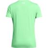 imageUnder Armour Womens Tech Twist Short Sleeve V Neck350 Matrix Green  White  White