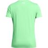 imageUnder Armour Womens Tech Twist Short Sleeve V Neck350 Matrix Green  White  White