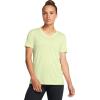 imageUnder Armour Womens Tech Twist Short Sleeve V Neck383 Retro Green   White