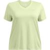 imageUnder Armour Womens Tech Twist Short Sleeve V Neck383 Retro Green   White