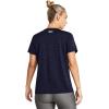 imageUnder Armour Womens Tech Twist Short Sleeve V Neck410 Midnight Navy   White