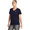 imageUnder Armour Womens Tech Twist Short Sleeve V Neck410 Midnight Navy   White