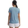 imageUnder Armour Womens Tech Twist Short Sleeve V Neck453 Blue Calm   White