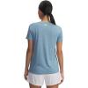 imageUnder Armour Womens Tech Twist Short Sleeve V Neck453 Blue Calm   White
