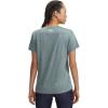imageUnder Armour Womens Tech Twist Short Sleeve V Neck587 Jasper Blue   White