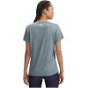 imageUnder Armour Womens Tech Twist Short Sleeve V Neck587 Jasper Blue   White