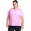 imageUnder Armour Womens Tech Twist Short Sleeve V Neck638 Stellar Pink   White