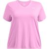 imageUnder Armour Womens Tech Twist Short Sleeve V Neck638 Stellar Pink   White