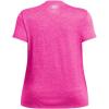imageUnder Armour Womens Tech Twist Short Sleeve V Neck652 Rebel Pink  Pink Elixir  White