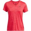 imageUnder Armour Womens Tech Twist Short Sleeve V Neck713 Racer Red   Black
