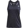 imageUnder Armour Womens Tech Twist Tank Top410 Midnight Navy   Metallic Silver
