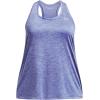 imageUnder Armour Womens Tech Twist Tank Top495 Baja Blue  Nebula Purple  Metallic Silver