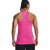 imageUnder Armour Womens Tech Twist Tank Top652 Rebel Pink  Pink Elixir  Metallic Silver
