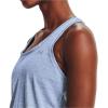 imageUnder Armour Womens Tech Twist Tank TopWashed Blue 421Metallic Silver