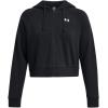 imageUnder Armour womens Rival Fleece Cropped Full Zip001 Black   White