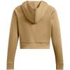 imageUnder Armour womens Rival Fleece Cropped Full Zip263 Camel   White