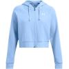 imageUnder Armour womens Rival Fleece Cropped Full Zip465 Horizon Blue   White