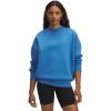 imageUnder Armour Women Rival Fleece Oversized Crew403 Blue Atlantis Light Heather   Blue Atlantis