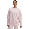 imageUnder Armour Women Rival Fleece Oversized Crew649 Prime Pink Light Heather   Prime Pink