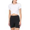 imageUnder Armour Womens Motion Crossover Short Sleeve Crop100 White   Black