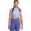 imageUnder Armour Womens Motion Crossover Short Sleeve Crop539 Celeste   White