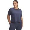imageUnder Armour Womens Motion Short Sleeve T Shirt045 Downpour Gray   Midnight Navy