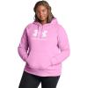 imageUnder Armour Womens Rival Fleece Big Logo Hoodie638 Stellar Pink   White